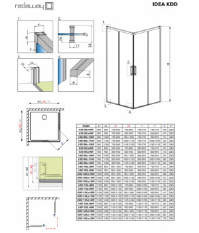 Часть кабины Radaway Idea KDD 80 387061-01-01
