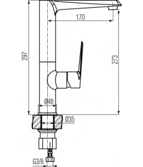 Смеситель  Valvex QUASAR 2446850