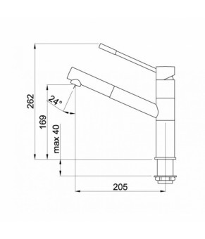 Cмеситель кухонный ELLECI RENO FUMO 73