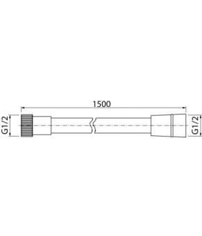 Душевой шланг VALVEX SILVER 2501400