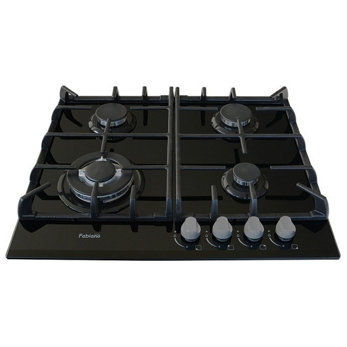 Варочная поверхность газовая Fabiano FHG 10-44 GH-T Black Glass