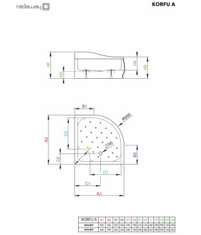 Поддон Radaway Korfu A 4S99400-03