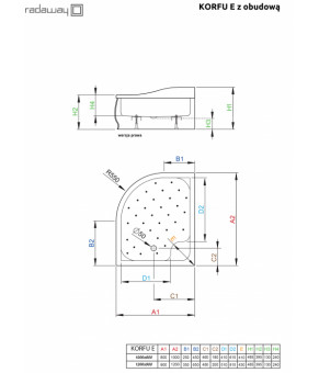Поддон Radaway Korfu E 4E91240-03