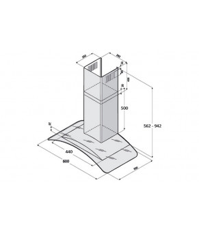 Декоративна витяжка Fabiano Arco-B 60 Inox 8105.504.0360