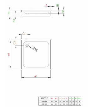 Поддон Radaway Siros C SBC9917-1