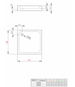 Поддон Radaway Siros C Compact SBC9917-2