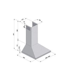 Вытяжка купольная Fabiano Base 90 Ivory