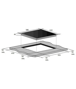 Варочная поверхность газовая Fabiano FHG 1044 VGHT Black Glass 8111.405.0342