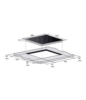 Варочная поверхность газовая Fabiano FHG 1055 VGHT Cream 8111.405.0312