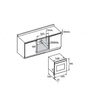 Духовка электрическая Fabiano FBO 36 Inox Openspace