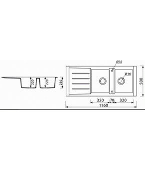 Мойка Marmorin Profir 160213001