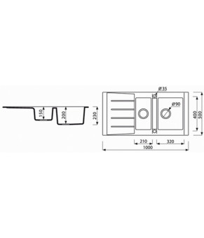 Мойка Marmorin Profir 160513002