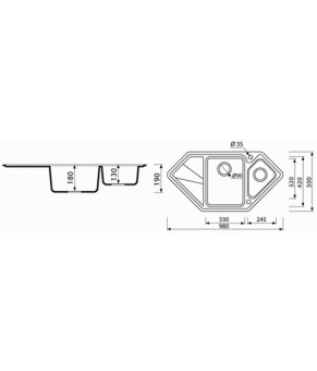 Кухонная мойка Marmorin Torro 220613002
