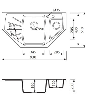 Кухонная мойка Marmorin Fenco 320613003