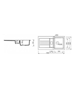 Кухонная мойка Marmorin Tellur 380513001