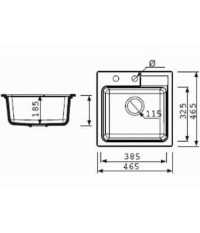 Кухонная мойка Marmorin Tama 390103001
