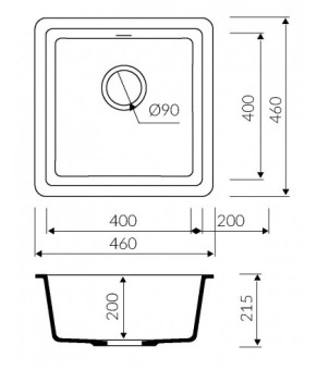 Кухонная мойка Marmorin Fado 426100002