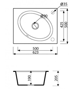 Кухонная мойка Marmorin Tono 430103002