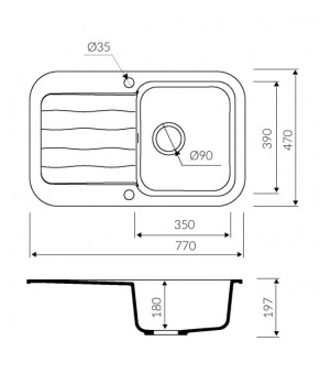 Кухонная мойка Marmorin Ignis 435113017