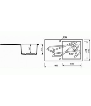 Кухонная мойка Marmorin Foorn 450113002