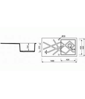 Кухонная мойка Marmorin Foorn 460113002