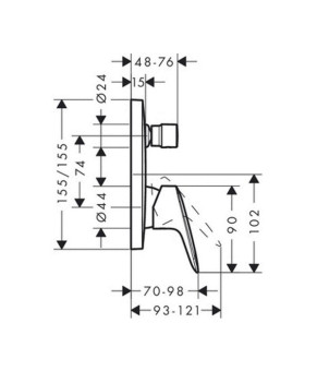 Смеситель Hansgrohe Logis 71405000