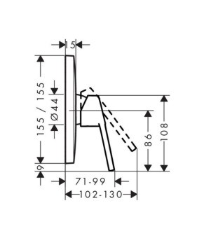 Смеситель Hansgrohe Logis Loop 71267000