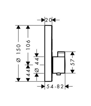 Термостат Hansgrohe Shower Select S 15743000