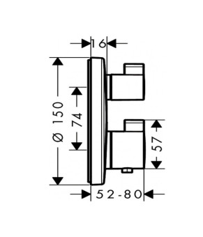 Термостат Hansgrohe Ecostat S 15758000