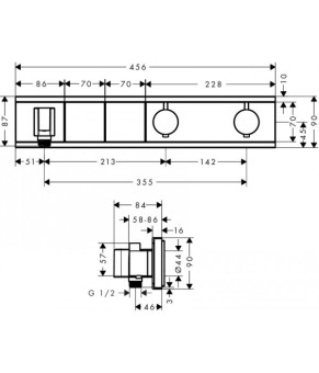Термостат Hansgrohe RainSelect 15355600