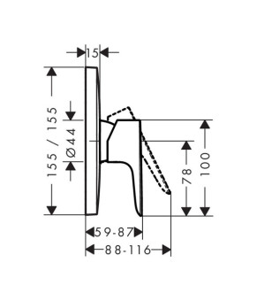 Смеситель Hansgrohe Talis E 71765000