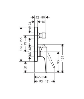 Смеситель Hansgrohe Metropol 32545000