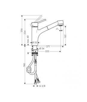 Смеситель Hansgrohe Talis S 32841000
