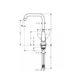 Смеситель Hansgrohe Focus 260 31820000