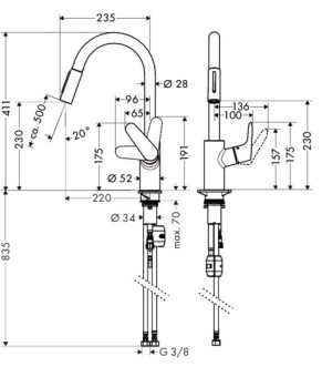 Смеситель Hansgrohe Focus 31815000