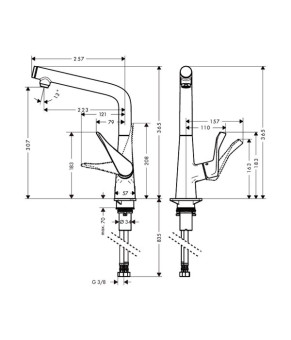 Смеситель Hansgrohe Metris Select 14883000