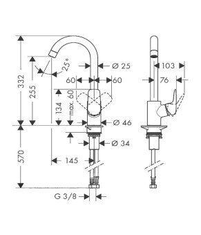 Смеситель Hansgrohe Logis 71835000