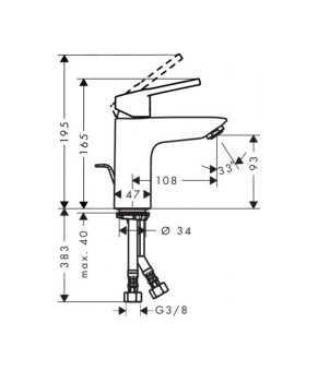 Смеситель Hansgrohe Logis Loop 100 71151000