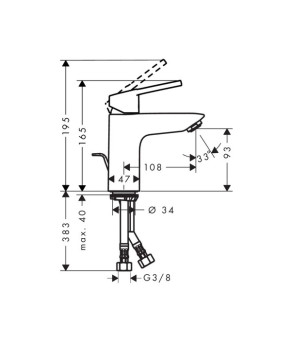 Смеситель Hansgrohe Logis Loop 71154000