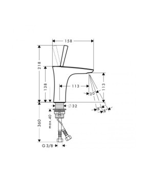 Смеситель Hansgrohe PuraVida 15070400