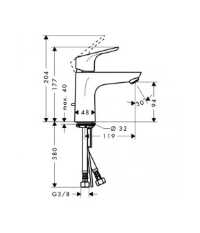 Смеситель Hansgrohe Focus 100 31607000