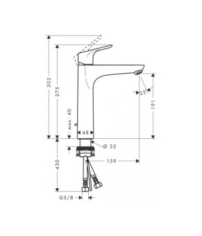 Смеситель Hansgrohe Focus 190 31608000