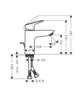 Смеситель Hansgrohe Logis 71100000