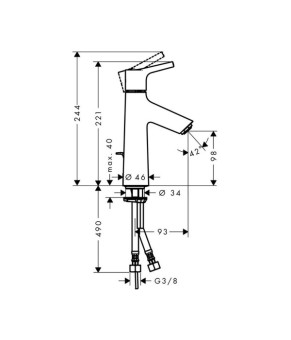 Смеситель Hansgrohe Talis S 100 72020000