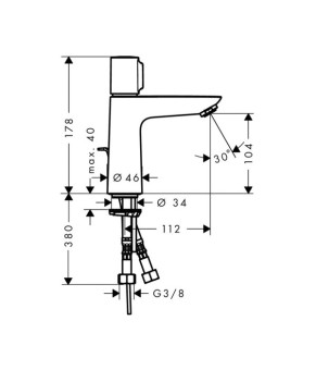 Смеситель Hansgrohe Talis Select E 71750000