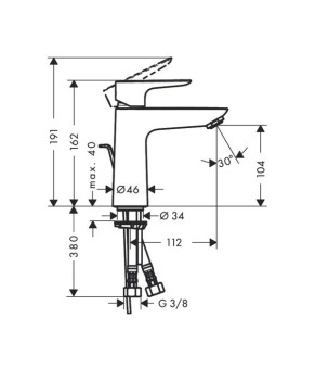 Смеситель Hansgrohe Talis E 110 71710000