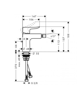Смеситель Hansgrohe Metris 31280000