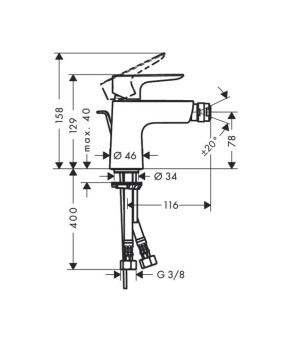 Смеситель Hansgrohe Talis E 71720000