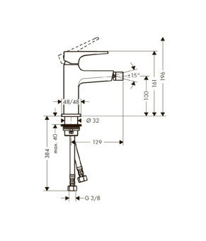 Смеситель Hansgrohe Metropol 74520000