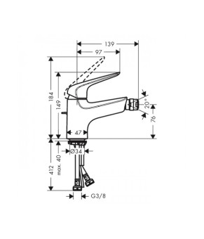 Смеситель Hansgrohe Novus 71142000